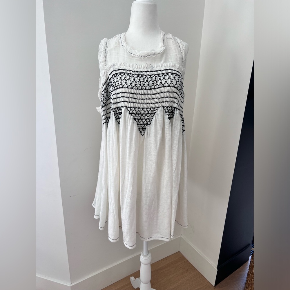 White boho dress